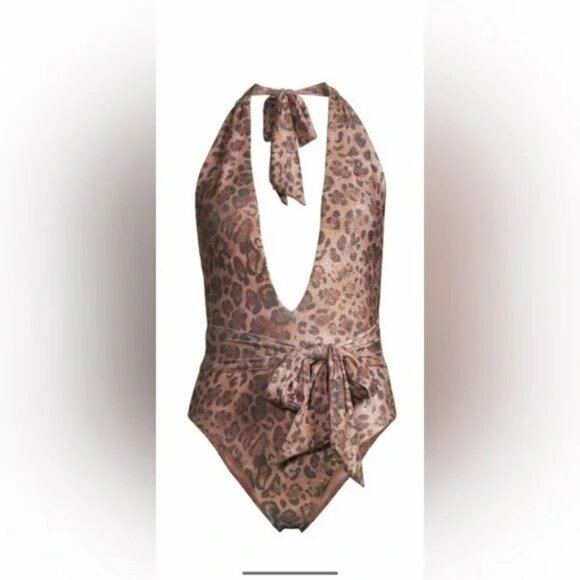 Ramy Brook Metallic Leopard print bathing suit Size M - Picture 1 of 2
